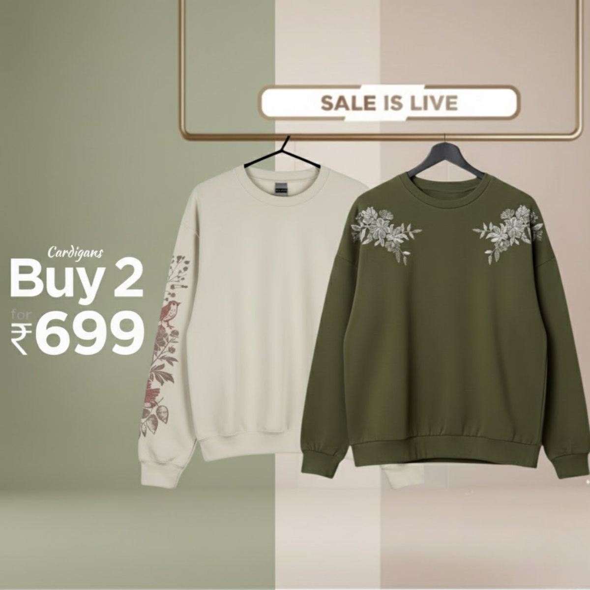 Combo of 2 Women's Cozy Sweatshirts | Stylish Winter Pack | SS-22