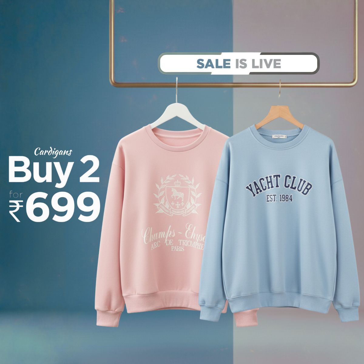 Combo of 2 Women's Cozy Sweatshirts | Stylish Winter Pack | SS-07