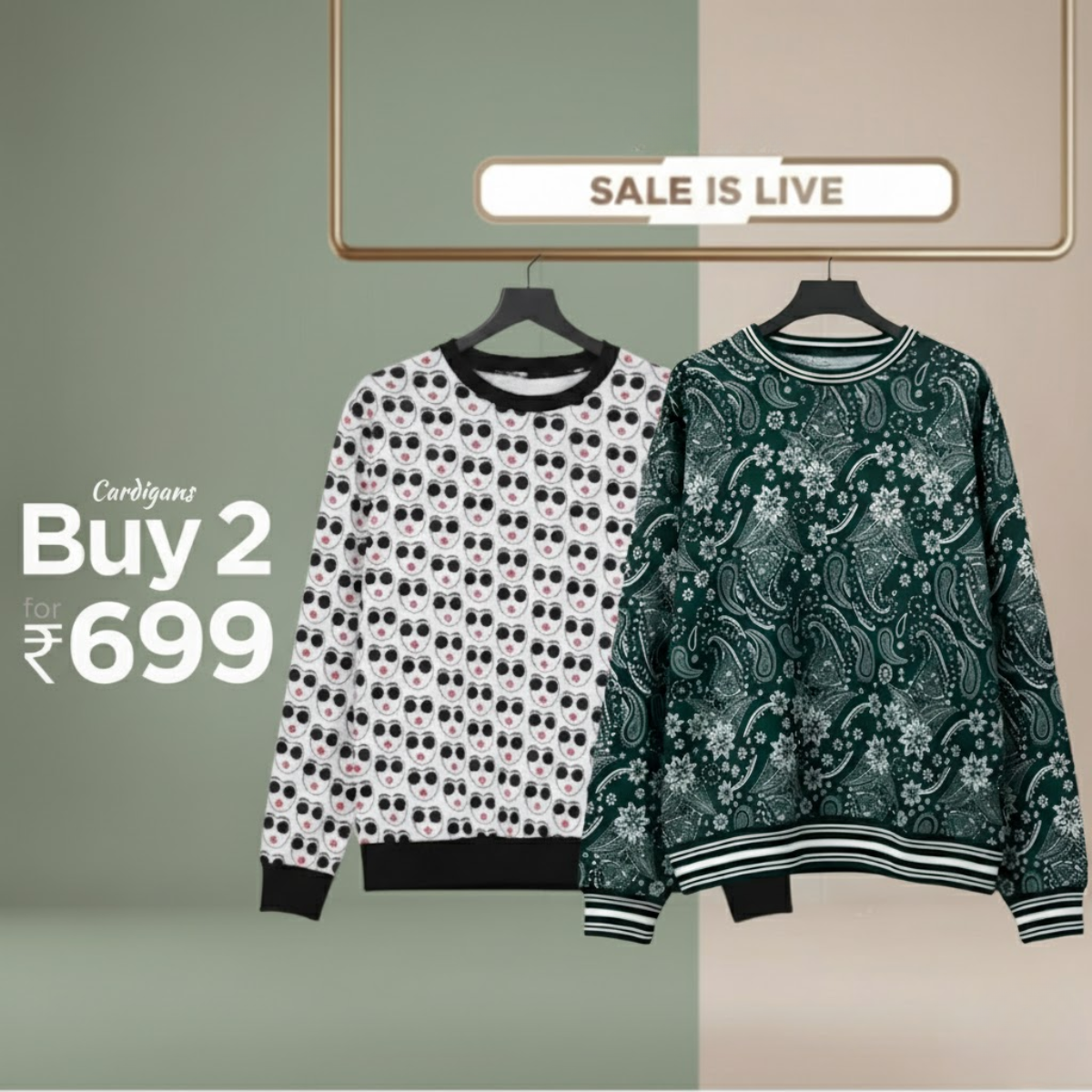 Combo of 2 Women's Cozy Sweatshirts | Stylish Winter Pack | SS-27