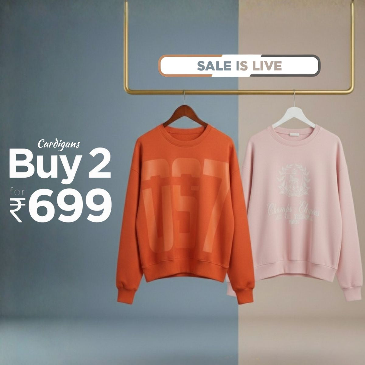 Combo of 2 Women's Cozy Sweatshirts | Stylish Winter Pack | SS-09