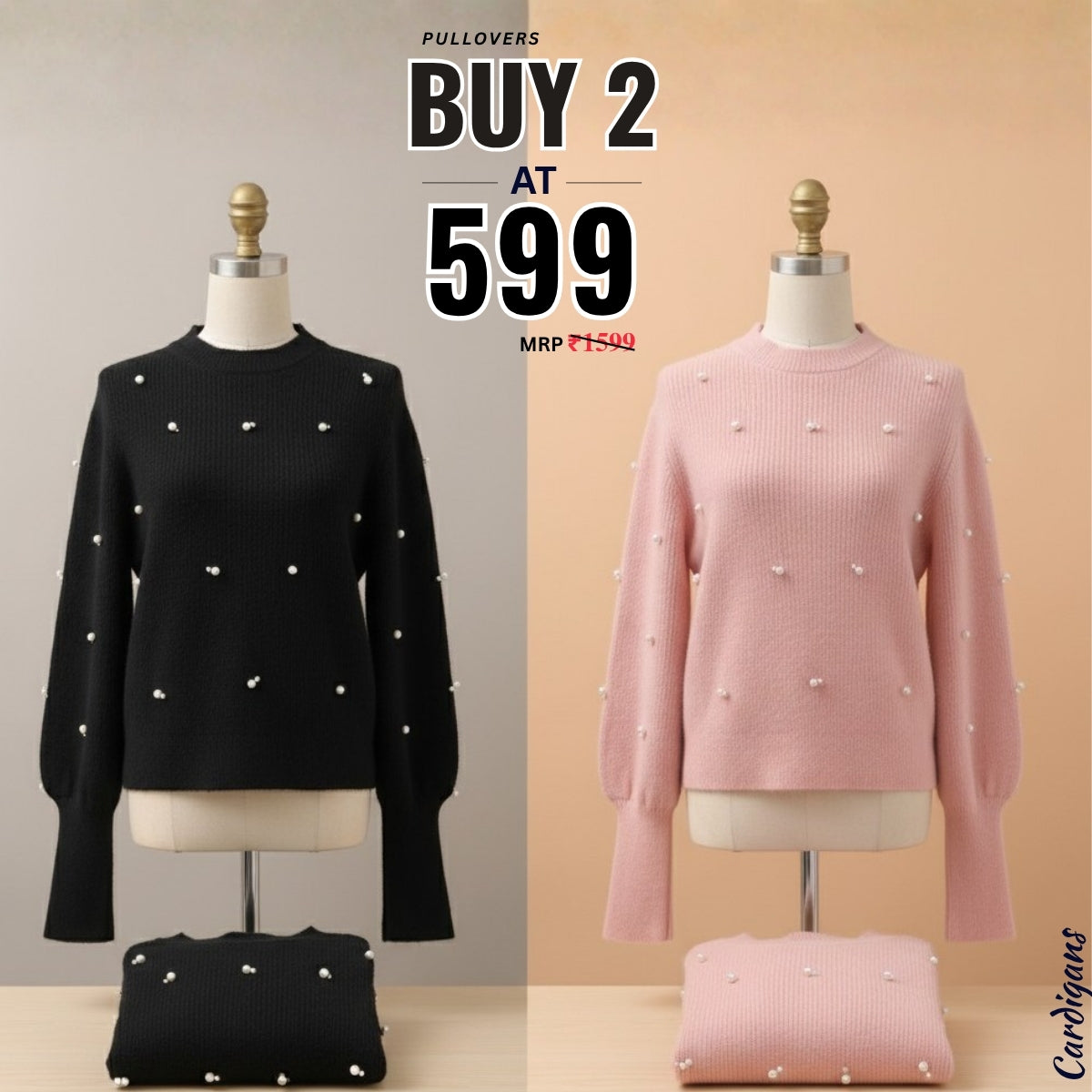 Pack of 2 Premium Pullover Sweaters - Comfortable & Trendy|PS-01