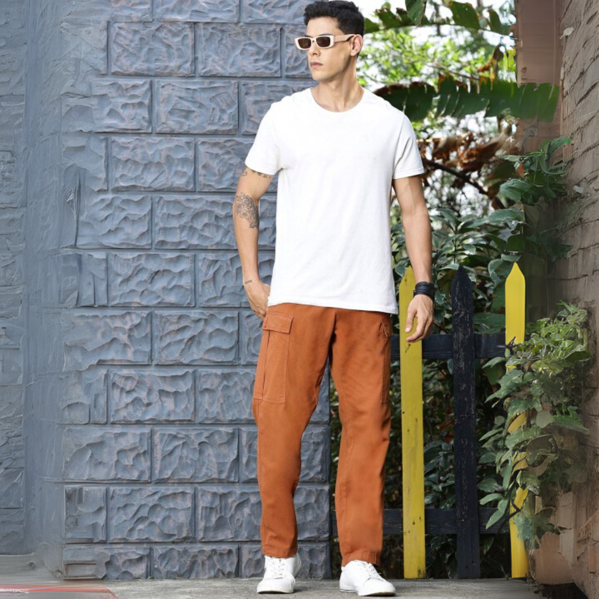 Stylish Men’s 2 Casual Shirt and 1 Cargo Pant Combo Deals | CC-04