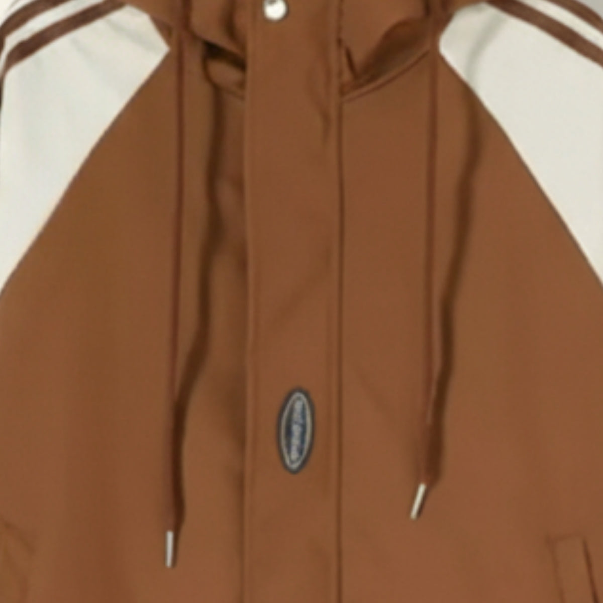 Luxe Zipper Jackets Collection | White-Brown |  ZJ-07