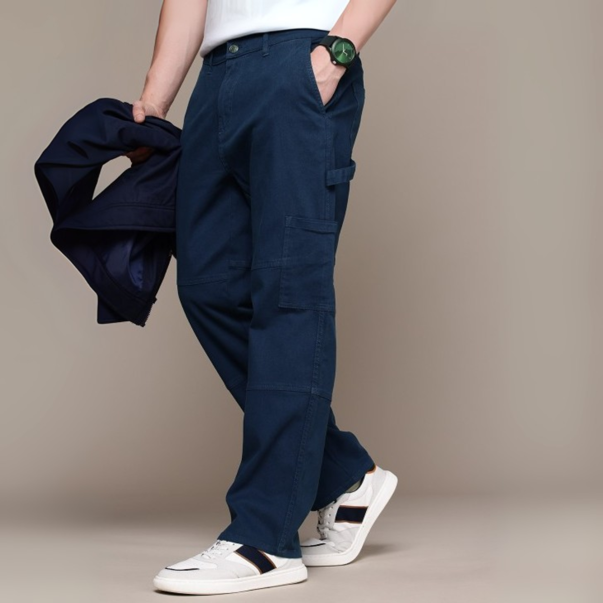 Stylish Men’s 2 Casual Shirt and 1 Cargo Pant Combo Deals | CC-01