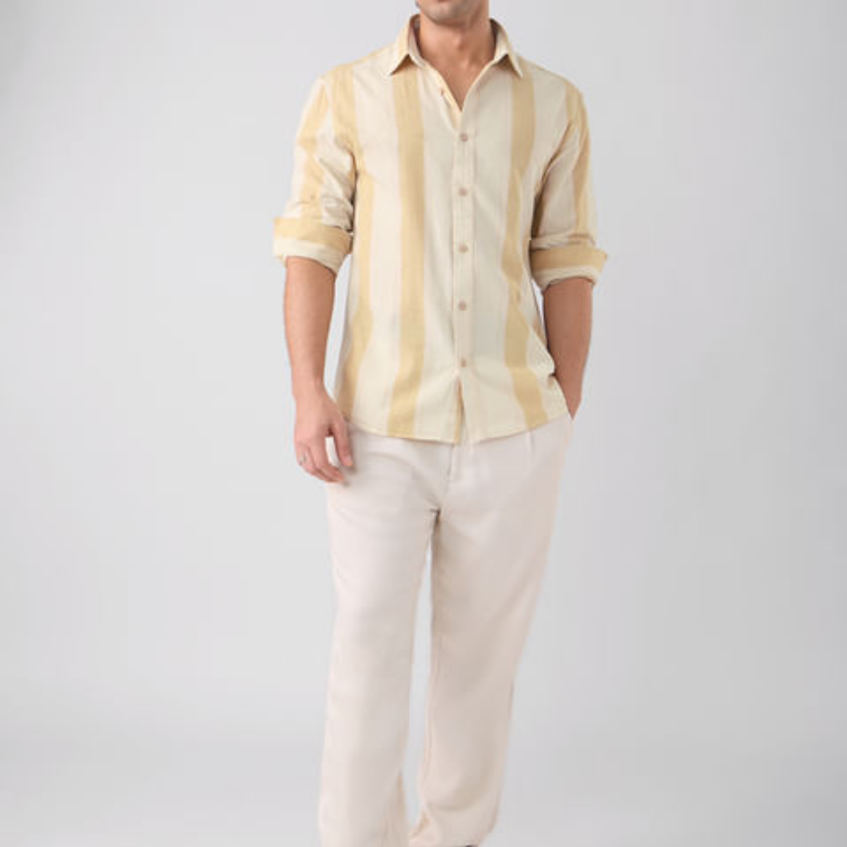 Stylish Men’s 2 Casual Shirt and 1 Cargo Pant Combo Deals | CC-04