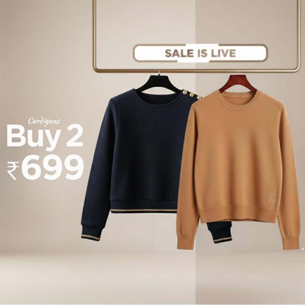 Combo of 2 Women's Cozy Sweatshirts | Stylish Winter Pack | SS-14