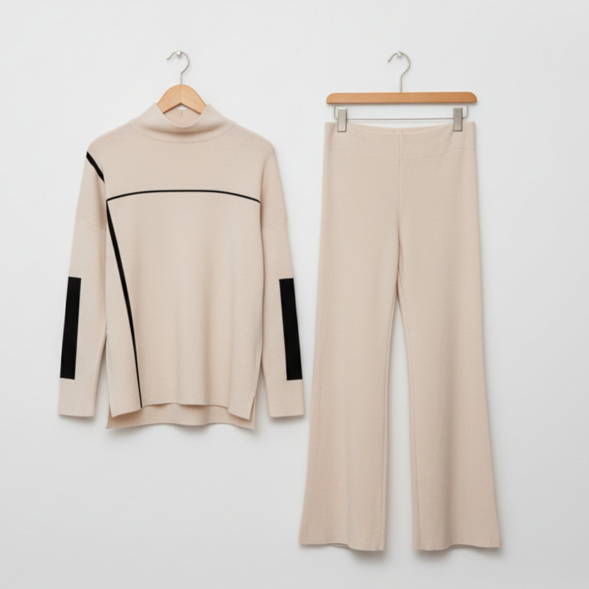 Winter Co-ord Sets for Women : Cozy Chic | Off White | WCS-12