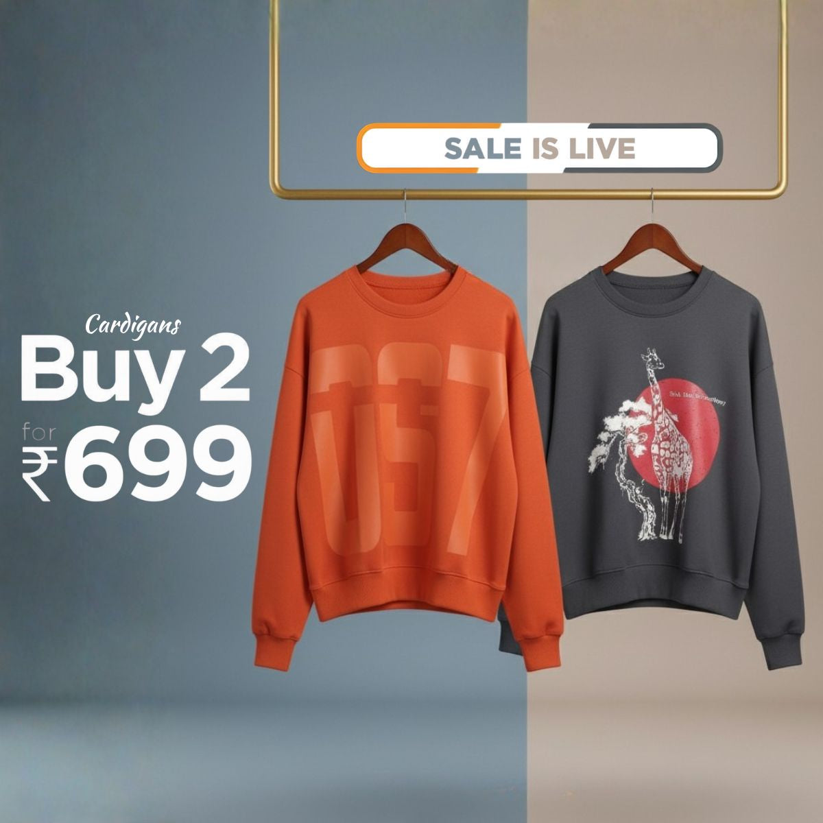 Combo of 2 Women's Cozy Sweatshirts | Stylish Winter Pack | SS-01