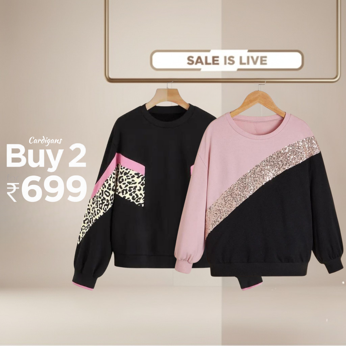 Combo of 2 Women's Cozy Sweatshirts | Stylish Winter Pack | SS-21